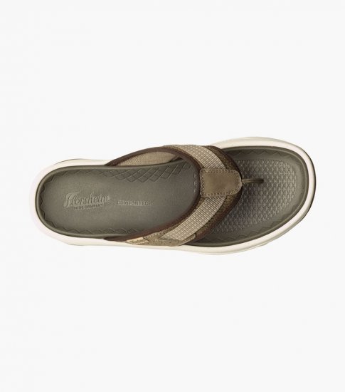 Florsheim Men's Tread Lite Thong Sandal - Taupe - Click Image to Close