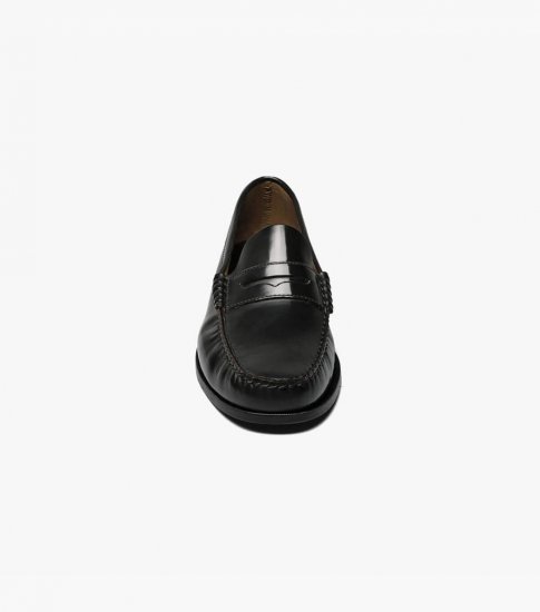 Florsheim Men's Berkley Moc Toe Penny Loafer - Black - Click Image to Close