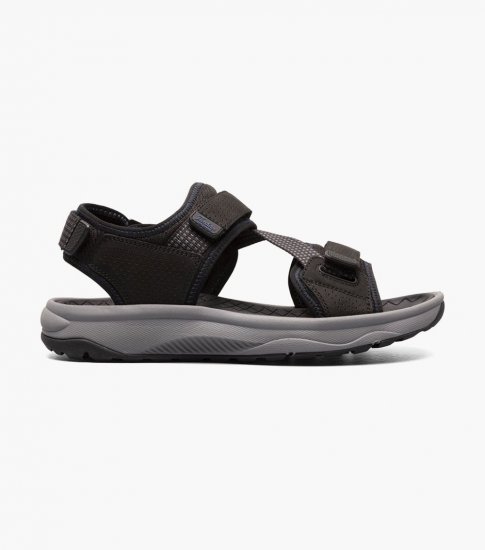 Florsheim Men's Tread Lite River Sandal - Black - Click Image to Close