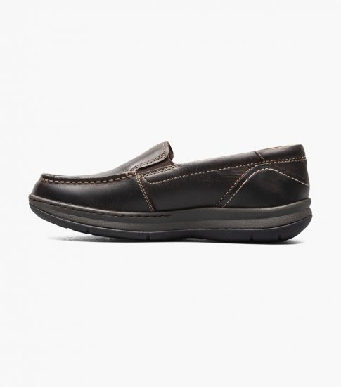 Florsheim Central Jr. Moc Toe Venetian Loafer - Brown CH - Click Image to Close