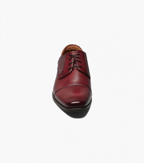 Florsheim Men's Jackson Cap Toe Oxford - Burgundy - Click Image to Close