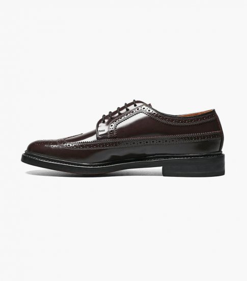 Florsheim Men's Kenmoor Wingtip Oxford - Burgundy - Click Image to Close