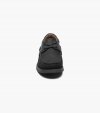 Florsheim Croquet Jr. Boys Moc Toe Boat Shoe - Black Nubuck