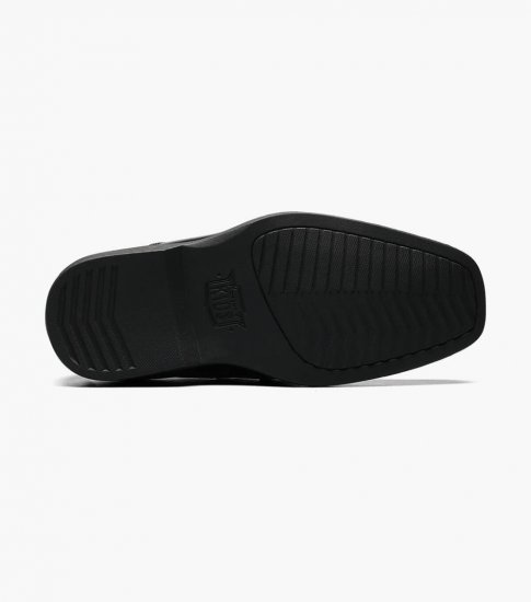 Florsheim Reveal Jr. Boys Bike Toe Slip On - Black - Click Image to Close