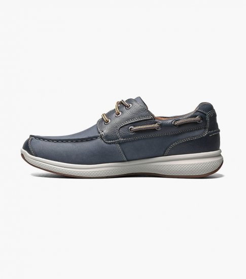 Florsheim Men's Great Lakes Moc Toe Oxford - Indigo - Click Image to Close