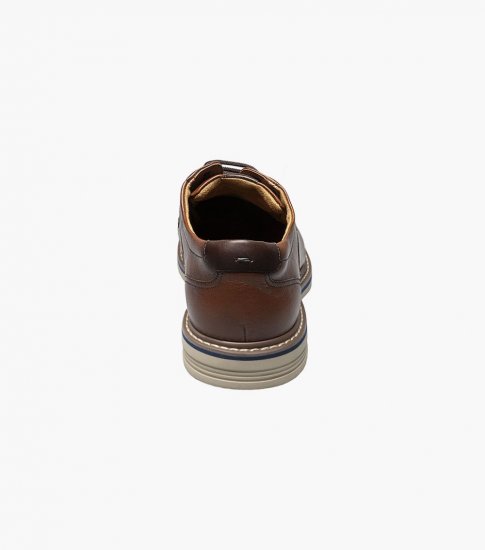 Florsheim Men's Norwalk Cap Toe Oxford - Cognac Tumbled - Click Image to Close