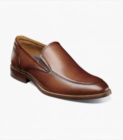 Florsheim Men's Rucci Moc Toe Slip On - Cognac Florsheim Men's Rucci Moc Toe Slip On - Cognac