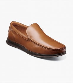 Florsheim Men's Montigo Moc Toe Venetian Loafer - Cognac Florsheim Men's Montigo Moc Toe Venetian Loafer - Cognac