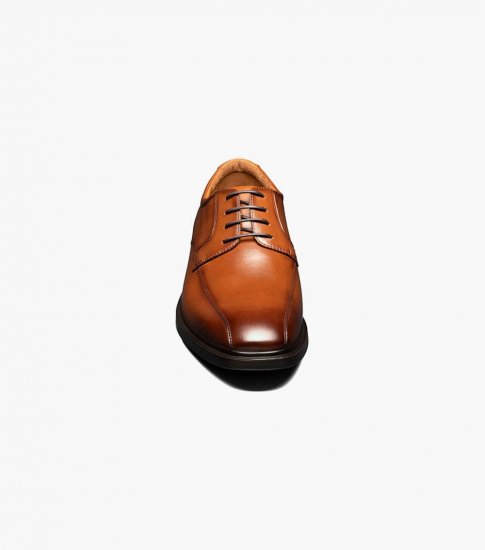 Florsheim Men's Forecast Waterproof Bike Toe Oxford - Cognac - Click Image to Close