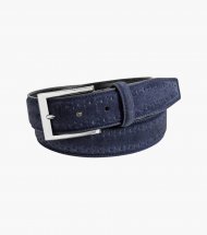 Florsheim Lucky Genuine Suede Belt - Navy