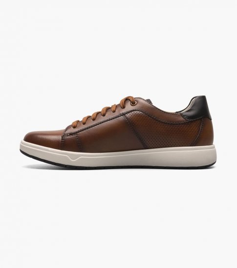 Florsheim Men's Heist Lace To Toe Sneaker - Cognac - Click Image to Close