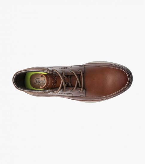 Florsheim Men's Saul Plain Toe Chukka Boot - Cognac - Click Image to Close