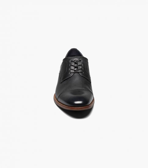 Florsheim Men's Flex Cap Toe Oxford - Black - Click Image to Close