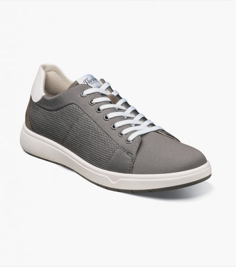 Florsheim Men's Heist Knit Lace to Toe Sneaker - Gray - Click Image to Close