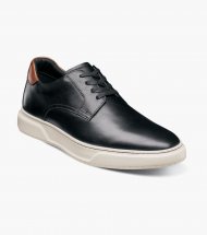 Florsheim Men's Premier Plain Toe Lace Up Sneaker - Black