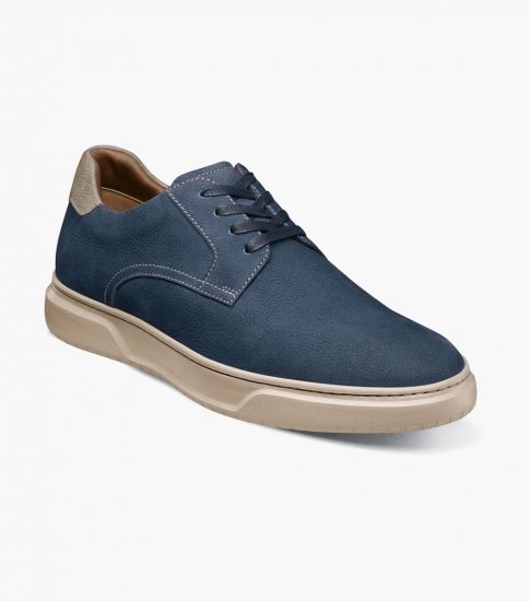 Florsheim Men's Premier Plain Toe Lace Up Sneaker - Navy - Click Image to Close