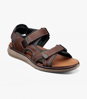 Florsheim Men's Venture River Sandal - Brown CH