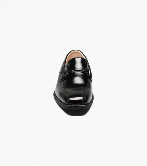 Florsheim Reveal Jr. Boys Bike Toe Bit Loafer - Black - Click Image to Close