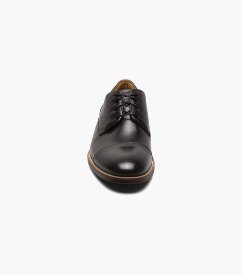 Florsheim Men's Rucci Cap Toe Oxford - Black - Click Image to Close